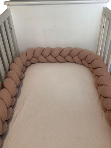 Tour de lit tressé - Beige Clair